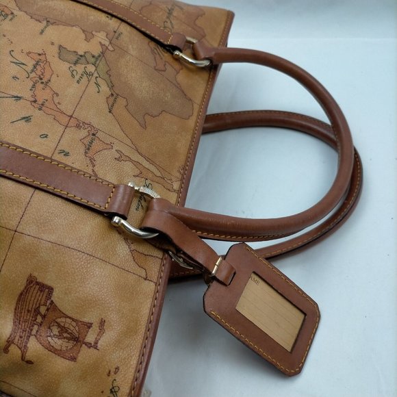 PRIMA CLASSE Hand Bag Brown PVC - Picture 4 of 9